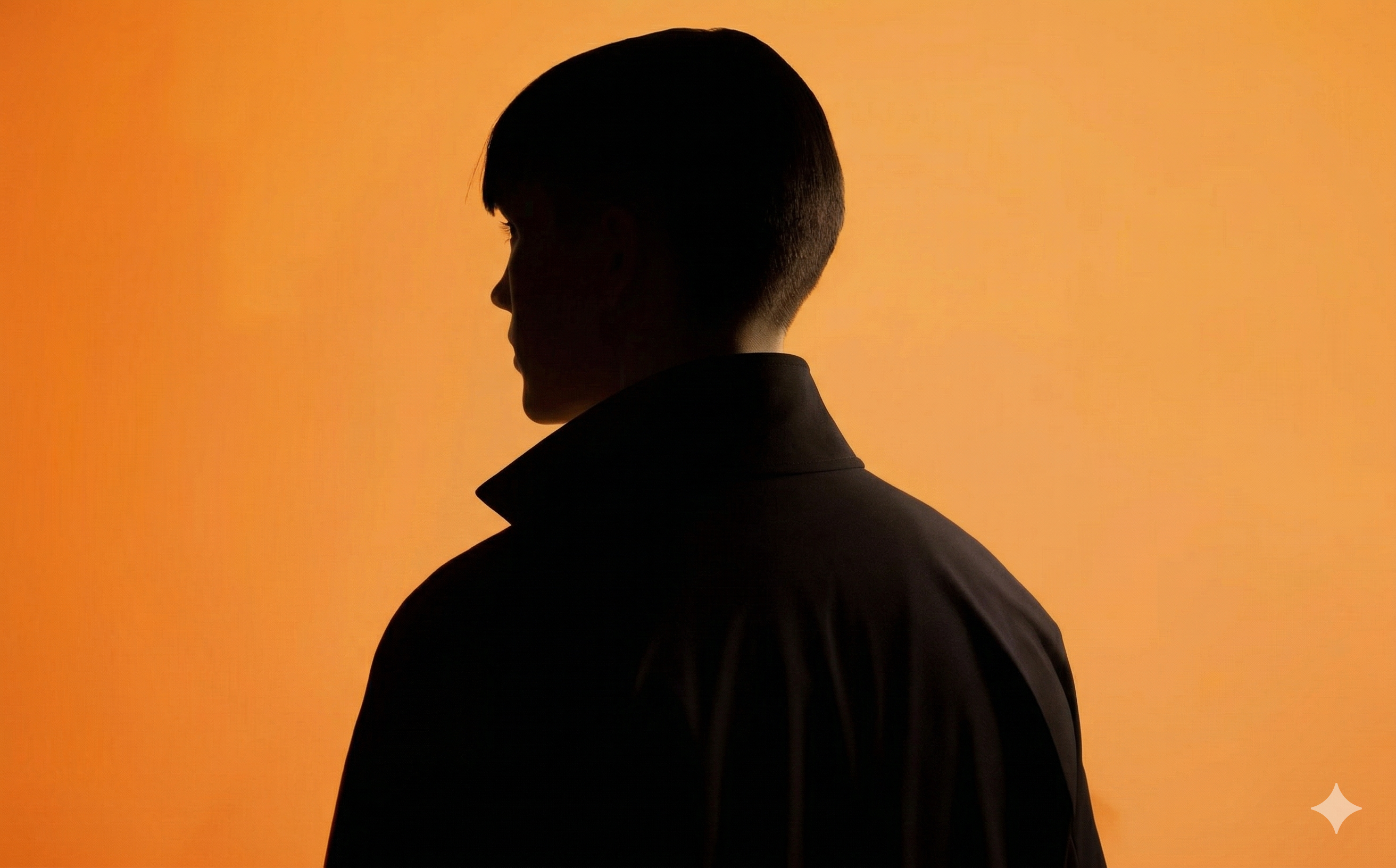 Warm silhouette portrait of Raj Gupta