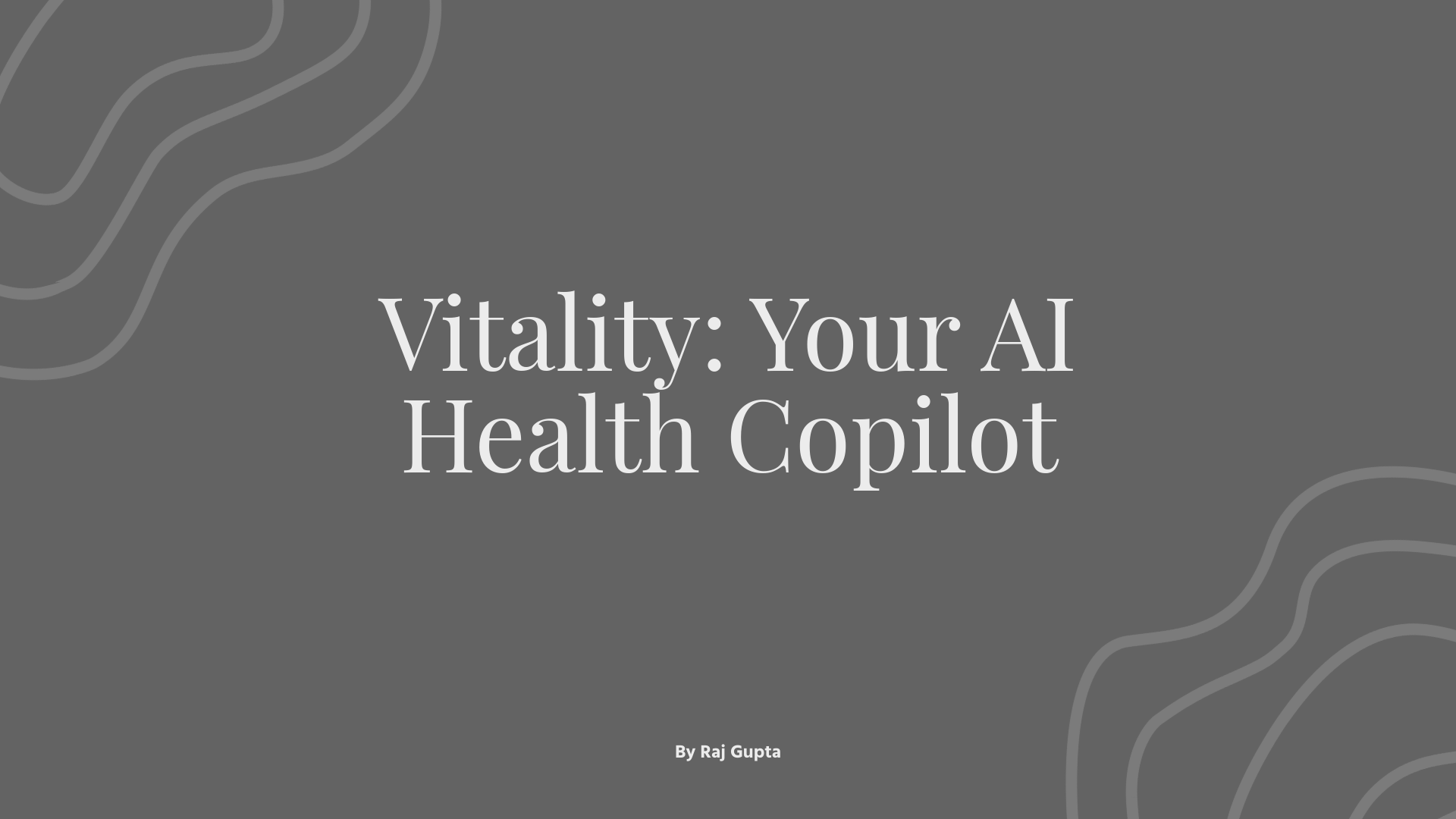 Vitality AI Health Copilot hero image